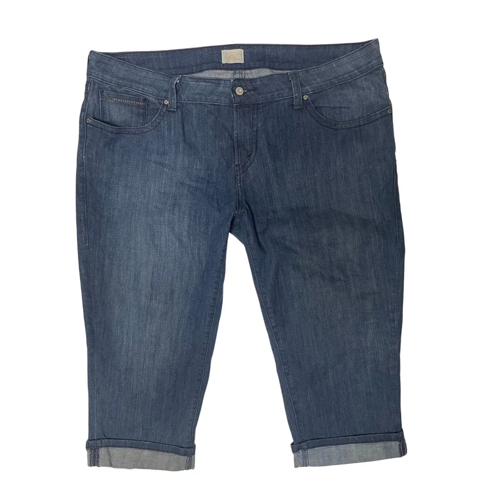 Levi's‎ High Waisted Denim Stretch Capri Pants Women's 22